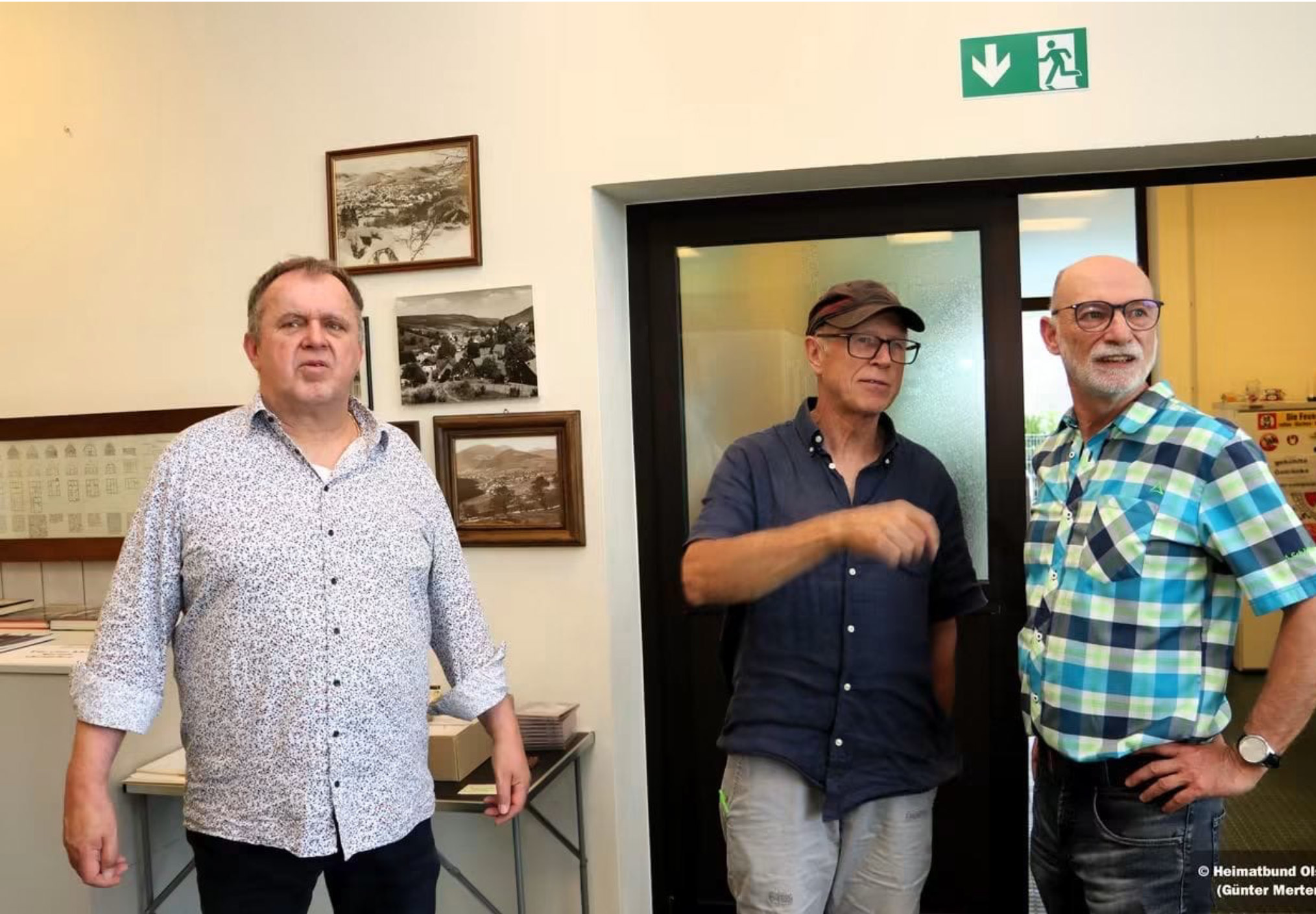 Ferdi Wiegelmann und Peter Rosenfeld von Vorstand des SPD Stadtverbandes beim Tag der Heimatpflege in Olsberg